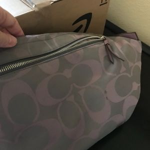 Coach handbag. Lavender and grey.